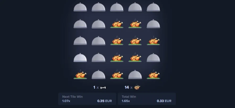 MyStake Chicken gameplay